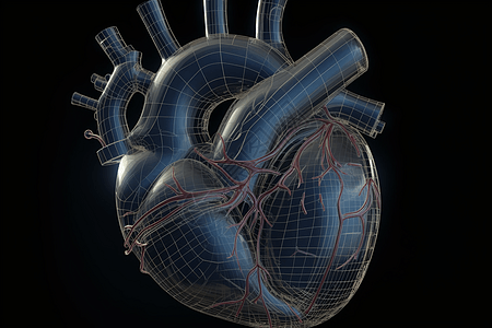 医疗使用心脏的模型背景图片