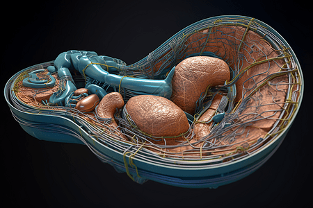 胰腺的3D模型图片