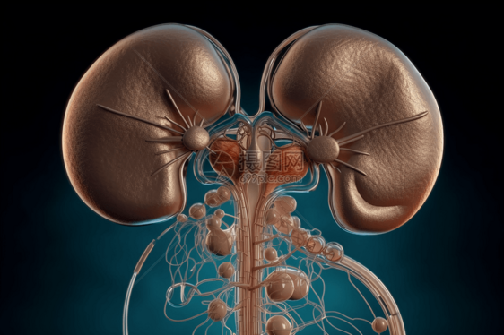 肾脏的3D模型图片