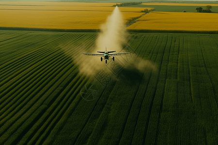 农作物除尘器飞机背景图片