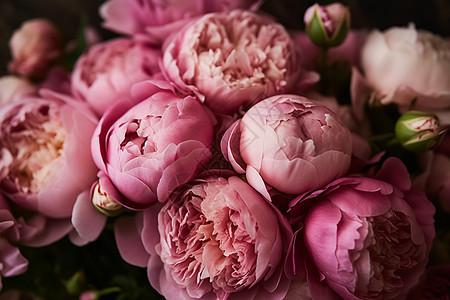 一簇美丽的粉色花朵图片