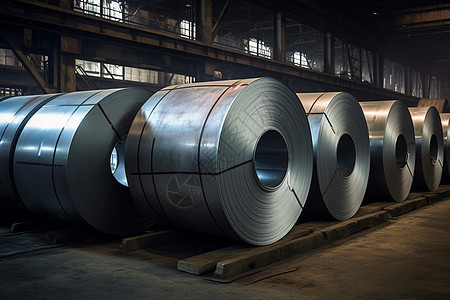 钢厂生产的钢卷图片
