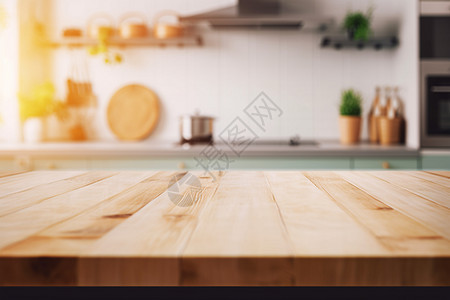 模糊的厨房背景背景图片