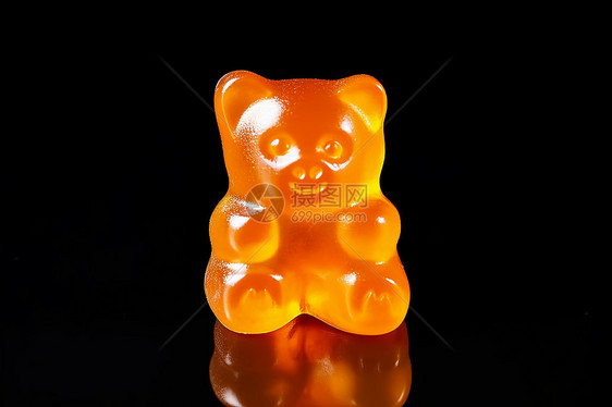 橙色小熊软糖图片