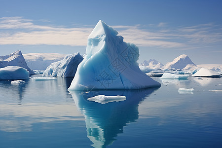南极半岛的巨大冰川图片