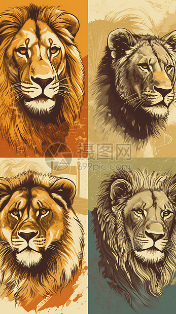 野生猫科动物狮子图片