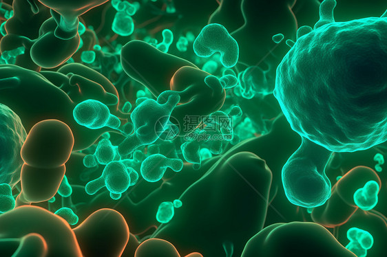 医疗背景繁殖细菌细胞图片