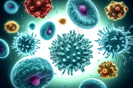 细菌病毒微生物背景背景图片