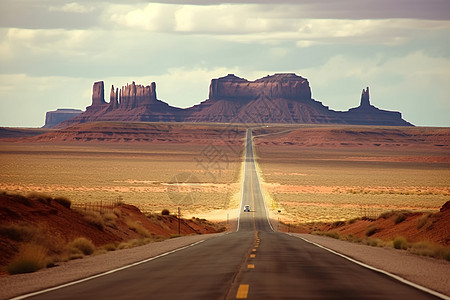 沙漠与公路图片