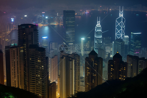 香港夜景图片