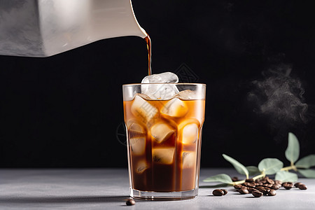 美式咖啡黑咖啡冰美式高清图片