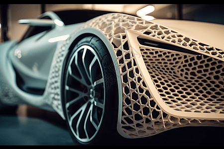 3D打印的汽车配件背景图片