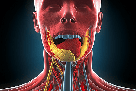 咽喉组织背景图片