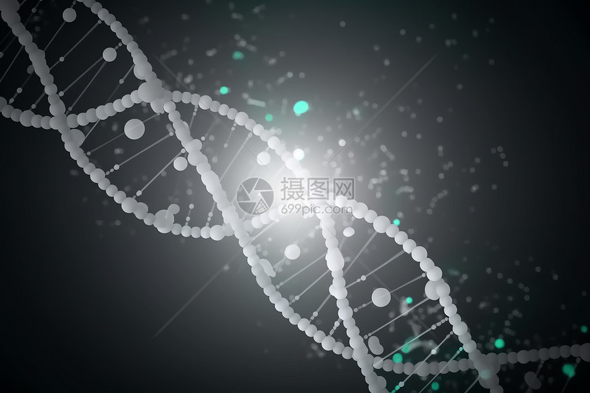 dna生物医学基因3D概念图图片
