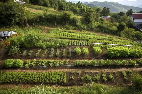 农村的蔬菜种植园图片