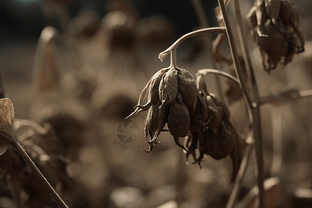 枯萎的植物干燥枯萎高清图片