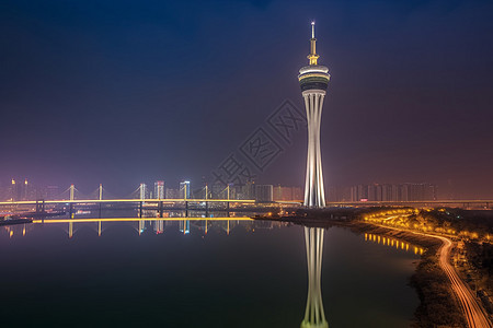 澳门城市夜晚景观图片