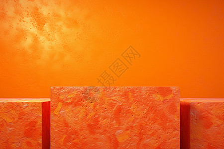 橙色美学质感海绵的背景图片