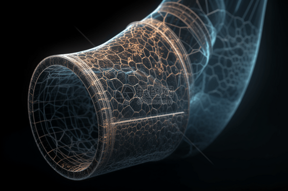 食道的3D模型图片