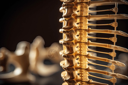 骨科实验的脊柱模型图片