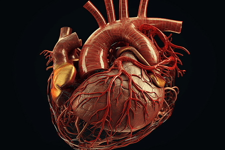 心脏和血管的3D模型图片