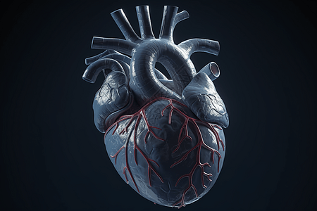 人体心脏的3D模型图片