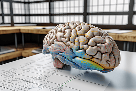 神经科的大脑3D模型图片