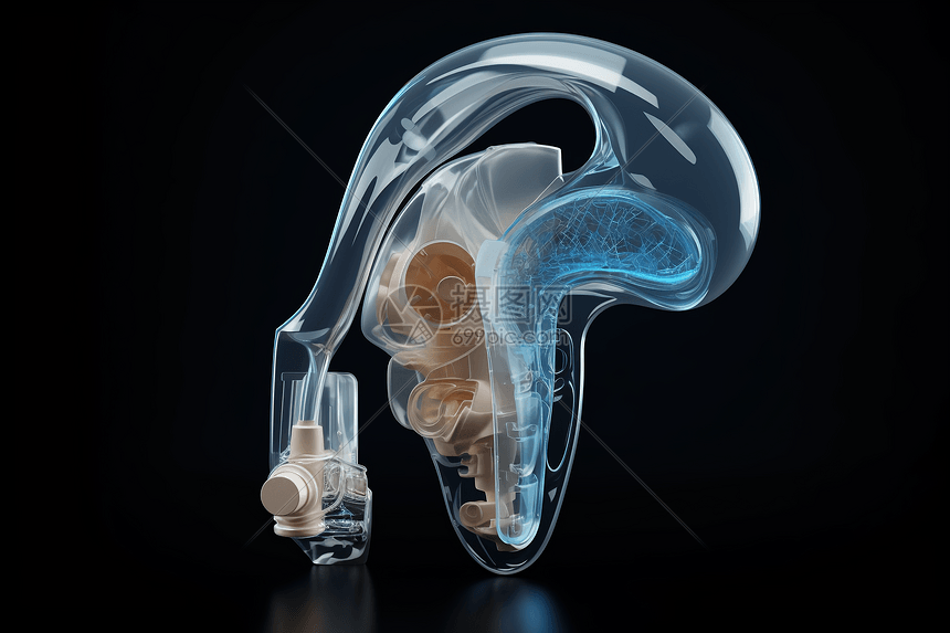 助听器3D模型图片