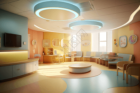 明亮多彩的儿童诊所图片