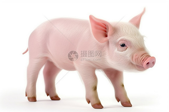可爱的小粉红猪幼崽图片