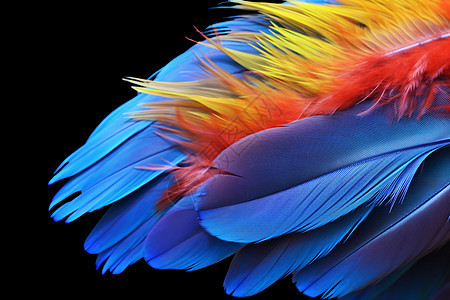 颜色鲜艳的鸟羽毛图片