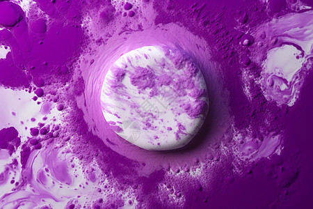 紫色色粉图片