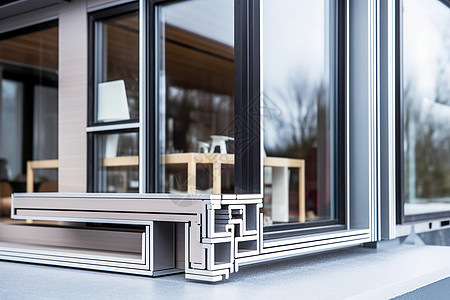 安装家具用来保护窗户的建材背景