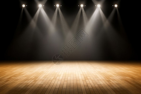 演讲现场舞台上的白色聚光灯设计图片