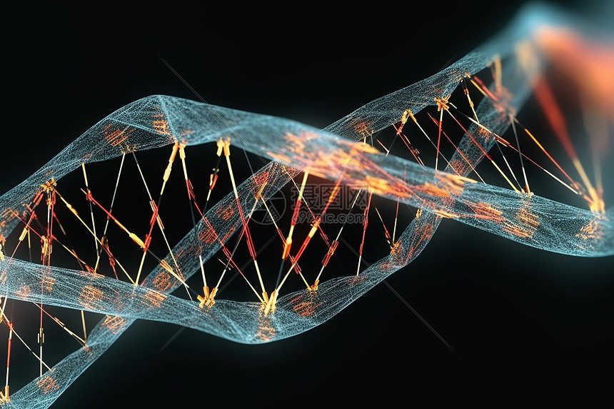医学dna链场景图片