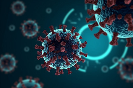 冠状生物病毒图片