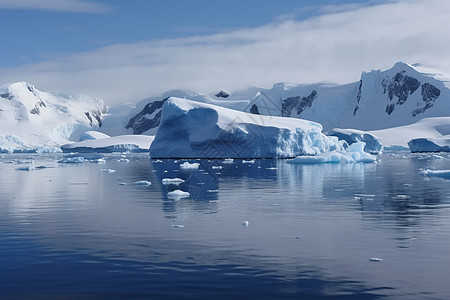 南极冰山美丽的风光图片