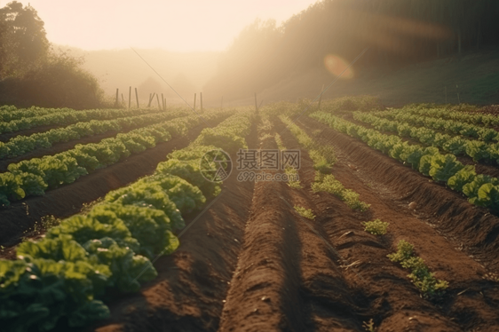 阳光下的蔬菜农场图片