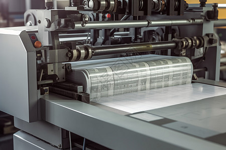 印刷厂的金属印刷设备图片