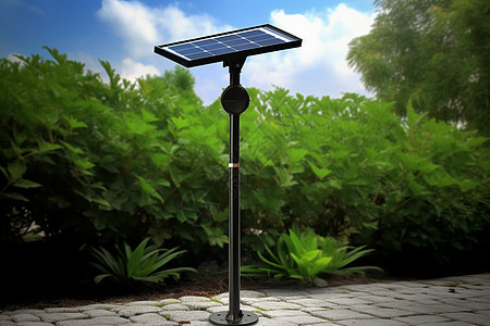 新能源太阳能灯架背景图片