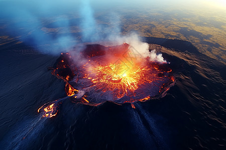 雄伟的火山能量图片