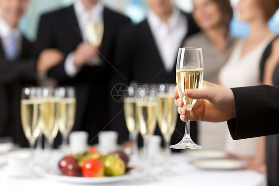 为商务会议提供的香槟图片
