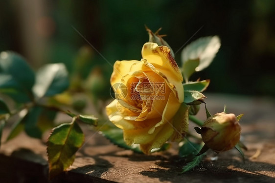美丽的黄色玫瑰图片