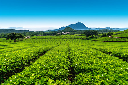 农村景观茶叶产业园背景