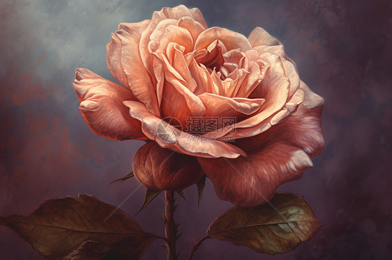 春天盛开的玫瑰艺术图片