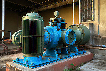 乡村供水系统大型水泵电机图片