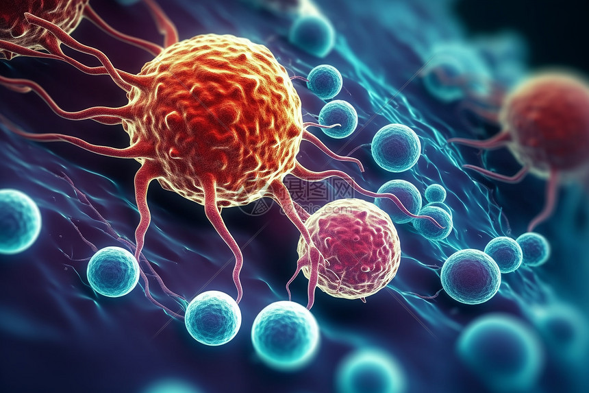 癌症细胞细菌分子图片