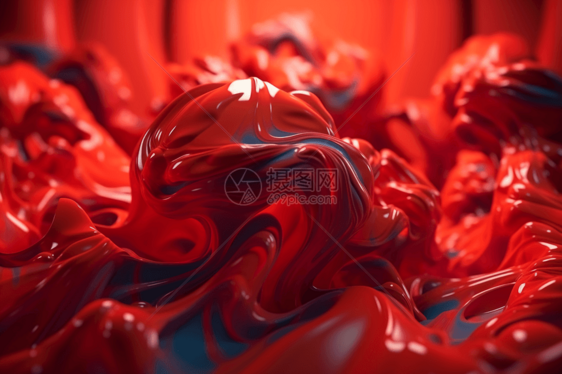 红色的液体抽象背景图片