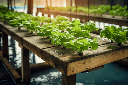 植物在水基系统中生长图片