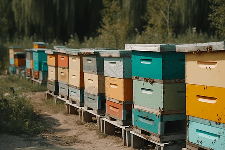蜜蜂嗡嗡作响图片